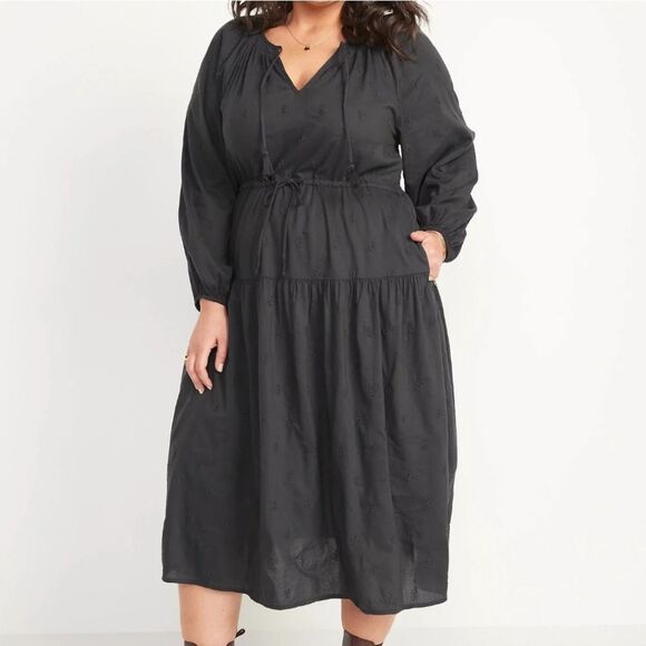 Old Navy grey long sleeve midi dress - Picture 5 of 7